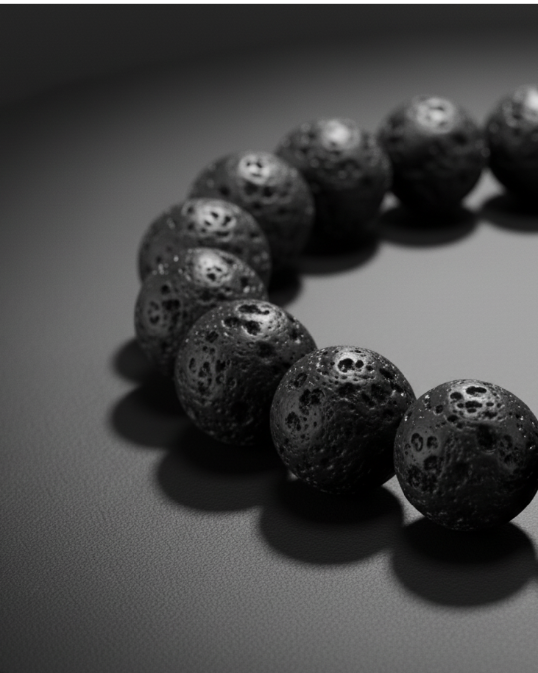 Pulsera Essencial - Piedra Volcánica