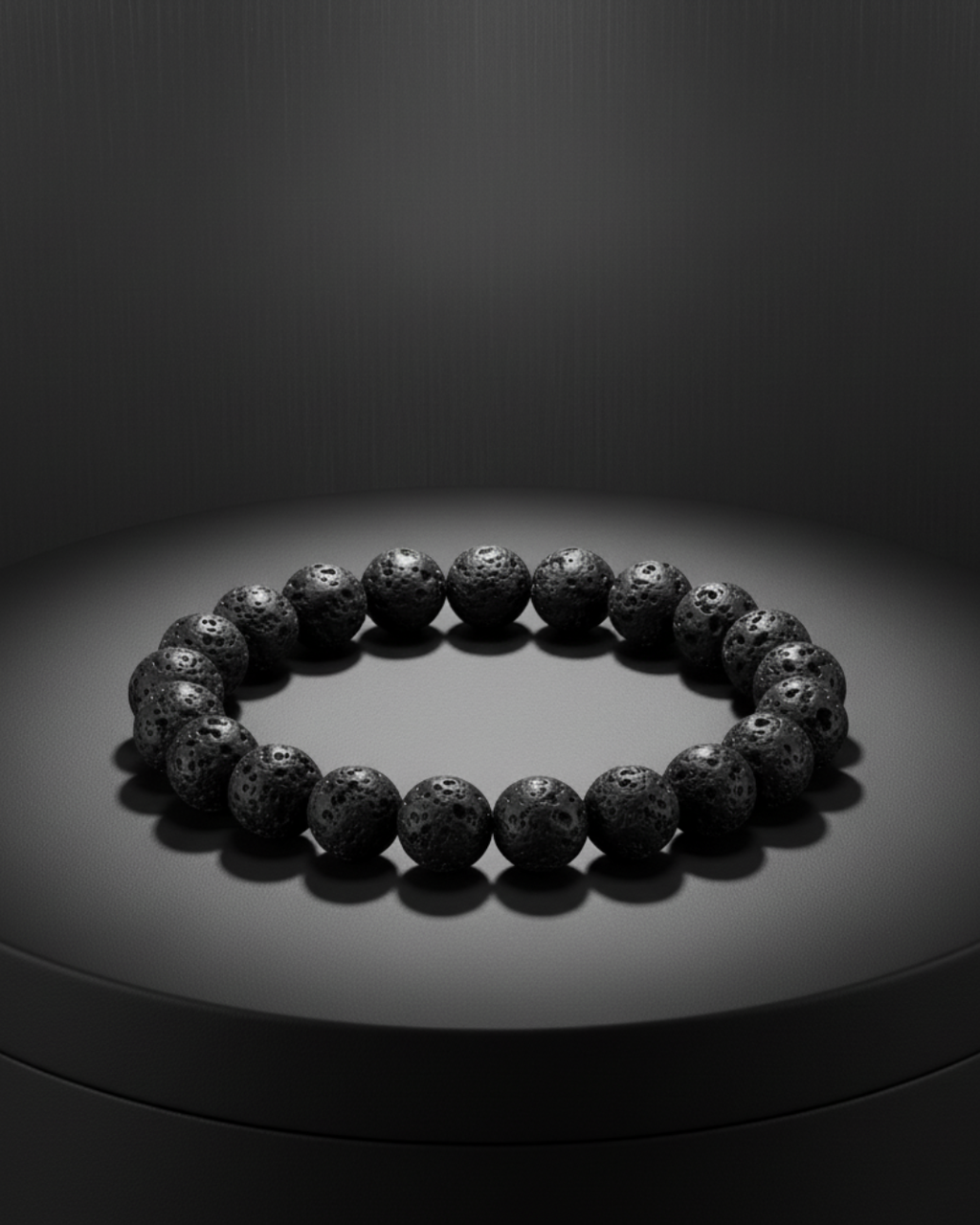 Pulsera Essencial - Piedra Volcánica
