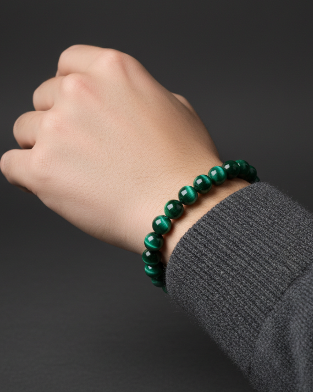 Pulsera Essencial - Ojo de Tigre Verde